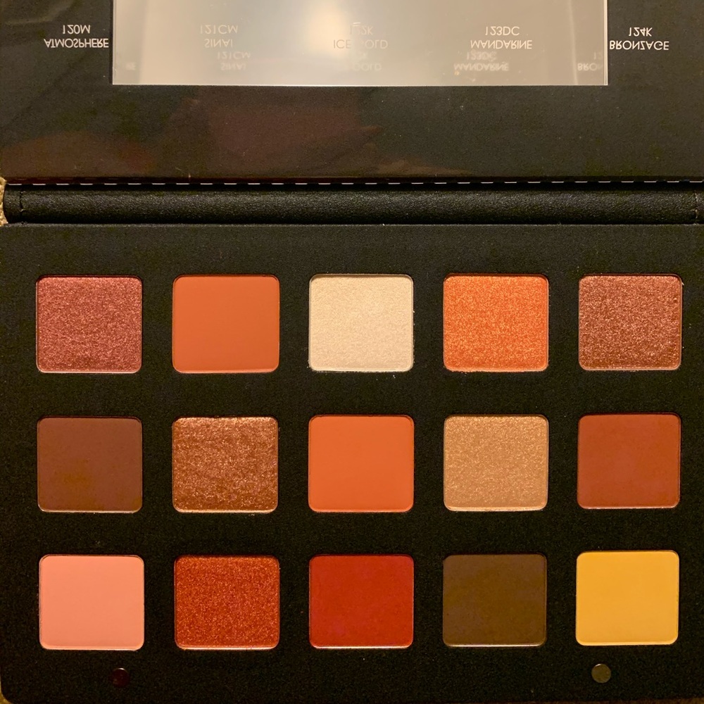Sunset Palette eye shadows.
